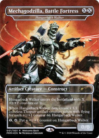 Mechagodzilla, Battle Fortress - Hangarback Walker (Welcome Back Promo) (UMP-001)  Foil - Love Your LGS 2020 / Mechagodzilla, Battle Fortress (Borderless)