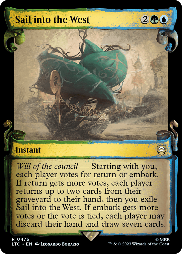 Sail into the West (Showcase Scrolls) (LTC-475)  Foil - Tales of Middle-earth Commander: (Showcase)