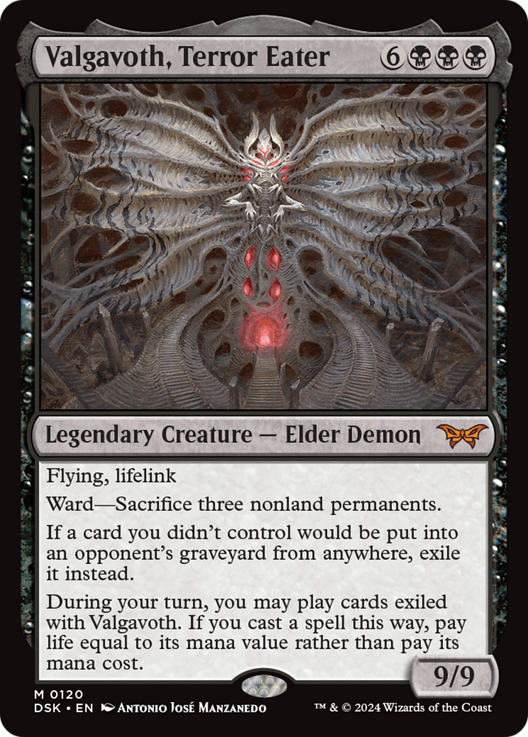 Valgavoth, Terror Eater (DSK-120)  Foil - Duskmourn: House of Horror