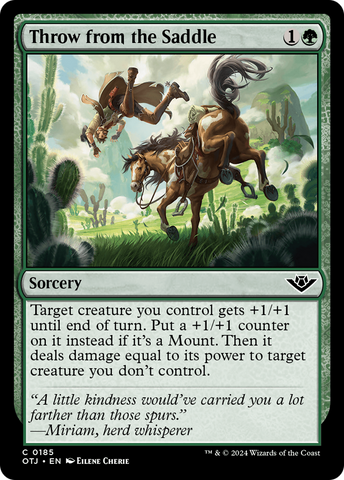 Throw from the Saddle (OTJ-185)  Foil - Outlaws of Thunder Junction