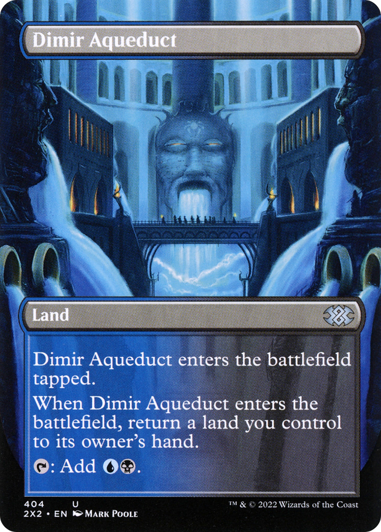 Dimir Aqueduct (Borderless) (2X2-404)  - Double Masters 2022