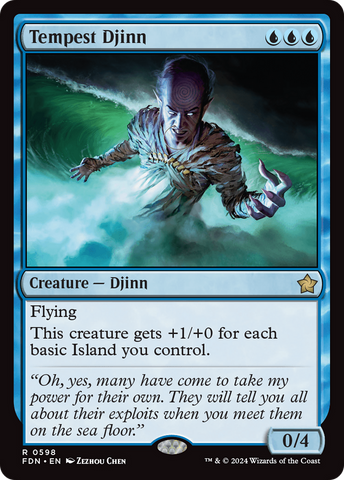 Tempest Djinn (FDN-598) - Foundations