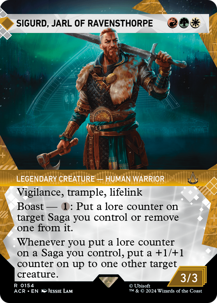 Sigurd, Jarl of Ravensthorpe (Showcase) (ACR-154)  - Assassin's Creed: (Showcase) (Borderless)