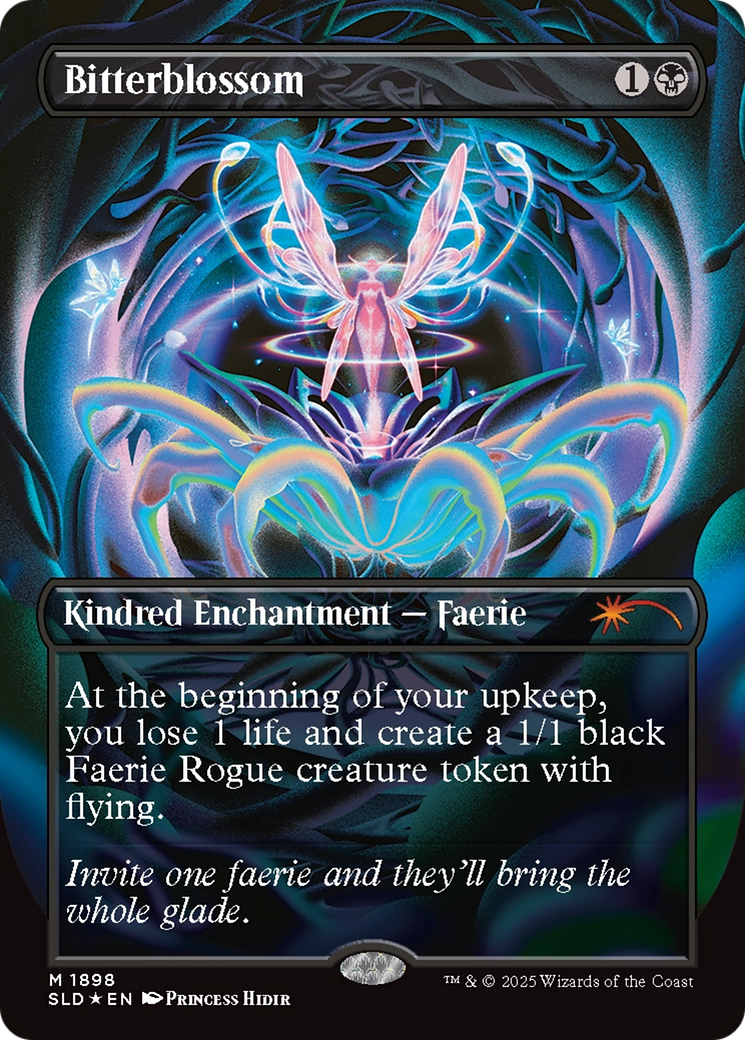 Bitterblossom (Double Rainbow Foil) (SLD-1898)  Foil - Secret Lair Drop (Borderless)