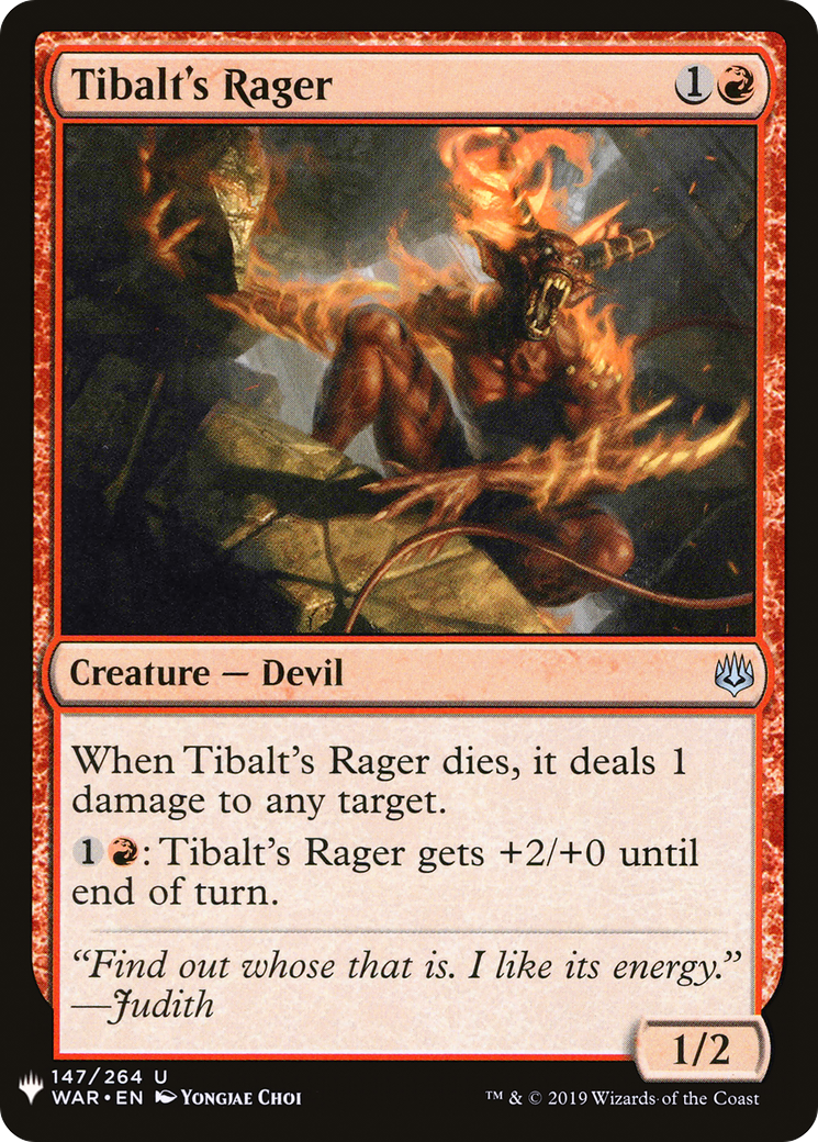 Tibalt's Rager (LIST-WAR-147)  - The List
