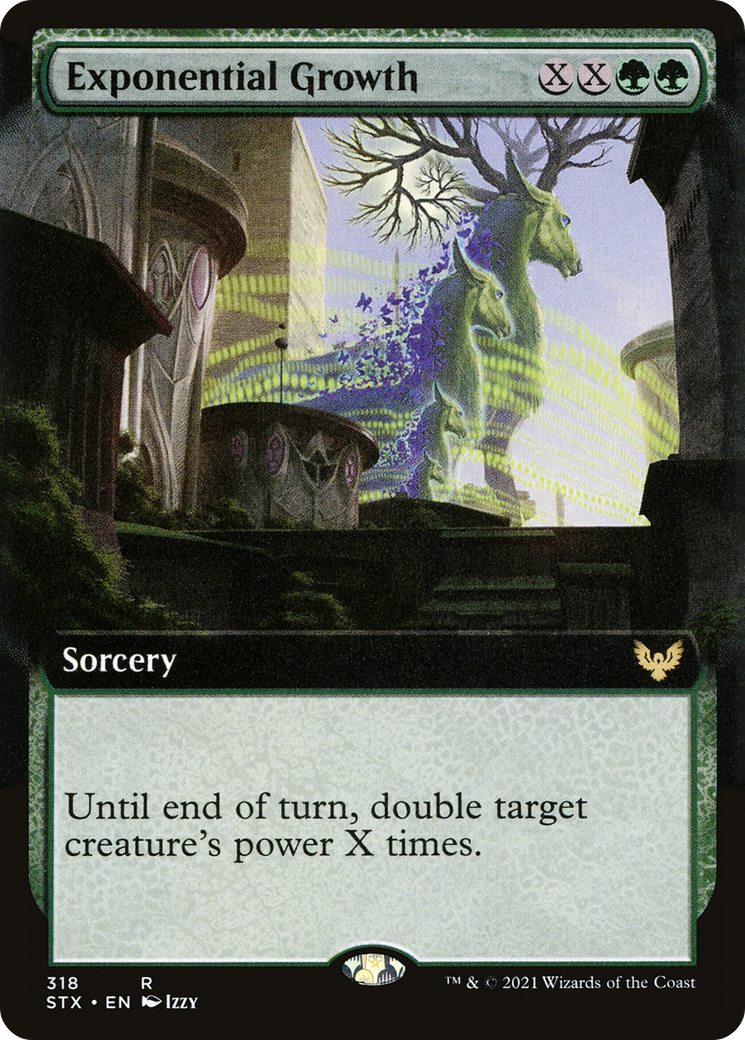 Exponential Growth (Extended Art) (STX-318)  Foil - Strixhaven: School of Mages: (Extended Art)