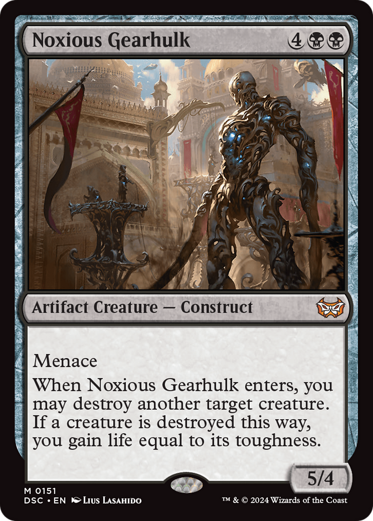 Noxious Gearhulk (DSC-151)  - Duskmourn: House of Horror Commander