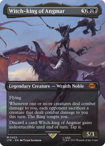 Witch-king of Angmar (Borderless) (LTR-423)  Foil - The Lord of the Rings: Tales of Middle-earth