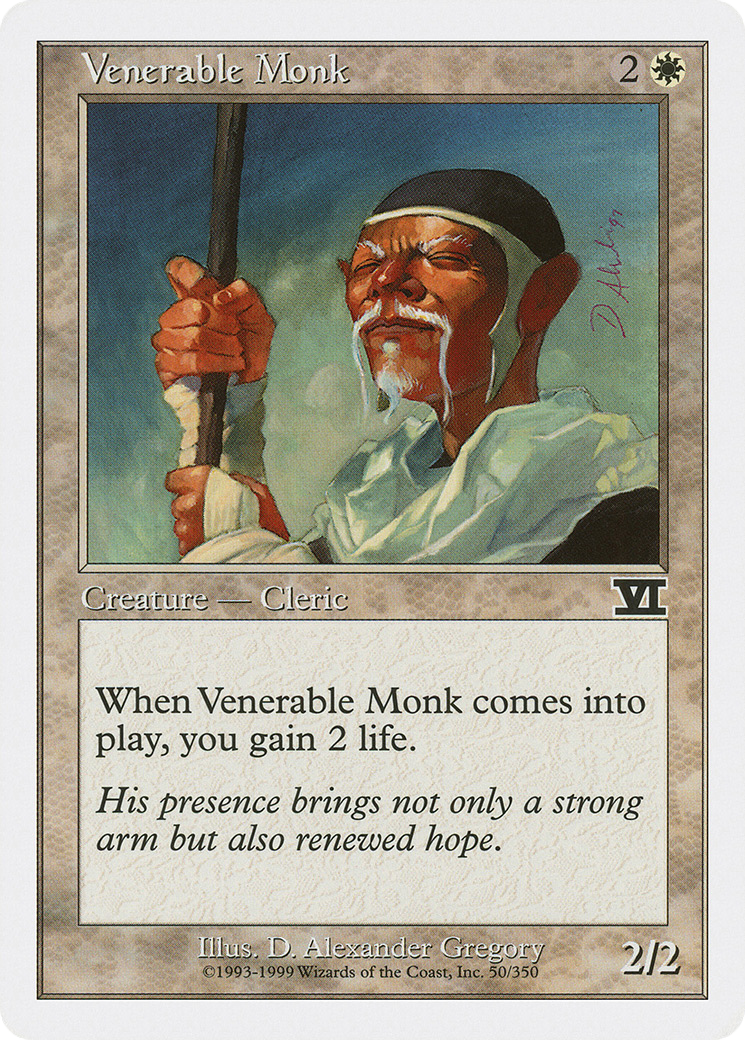 Venerable Monk (6ED-050)  - Classic Sixth Edition