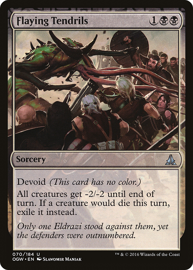 Flaying Tendrils (OGW-070)  - Oath of the Gatewatch: (devoid)