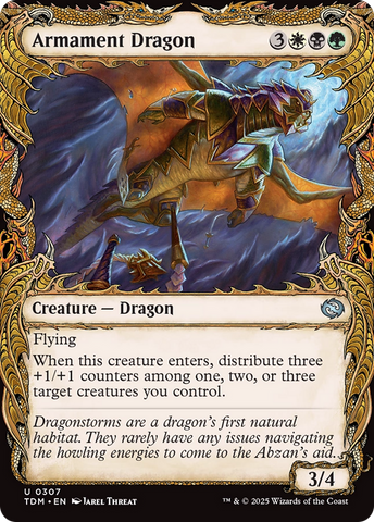 Armament Dragon (Showcase) (TDM-307)  Foil - Tarkir: Dragonstorm: (Showcase)