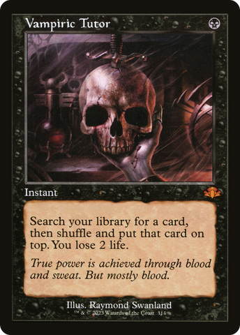 Vampiric Tutor (Retro Frame) (DMR-314)  Foil - Dominaria Remastered