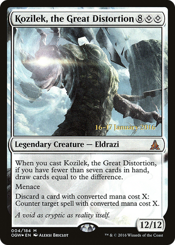 Kozilek, the Great Distortion (PRE-004)  Foil - Oath of the Gatewatch Promos