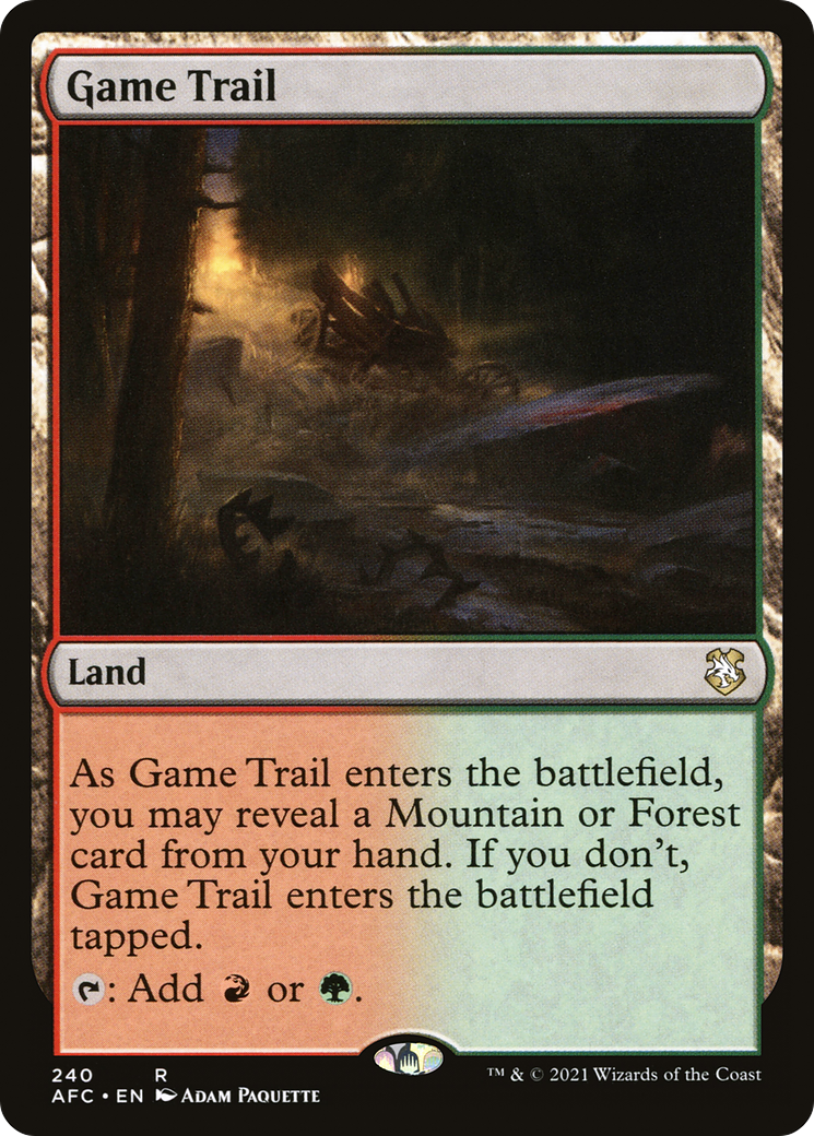 Game Trail (AFC-240) - Adventures in the Forgotten Realms Commander