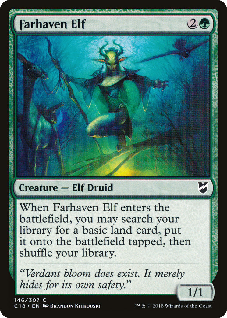 Farhaven Elf (C18-146)  - Commander 2018