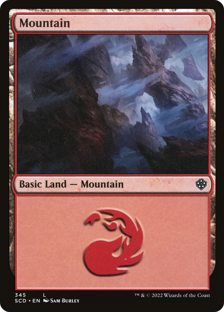 Mountain (345) (SCD-345)  - Starter Commander Decks