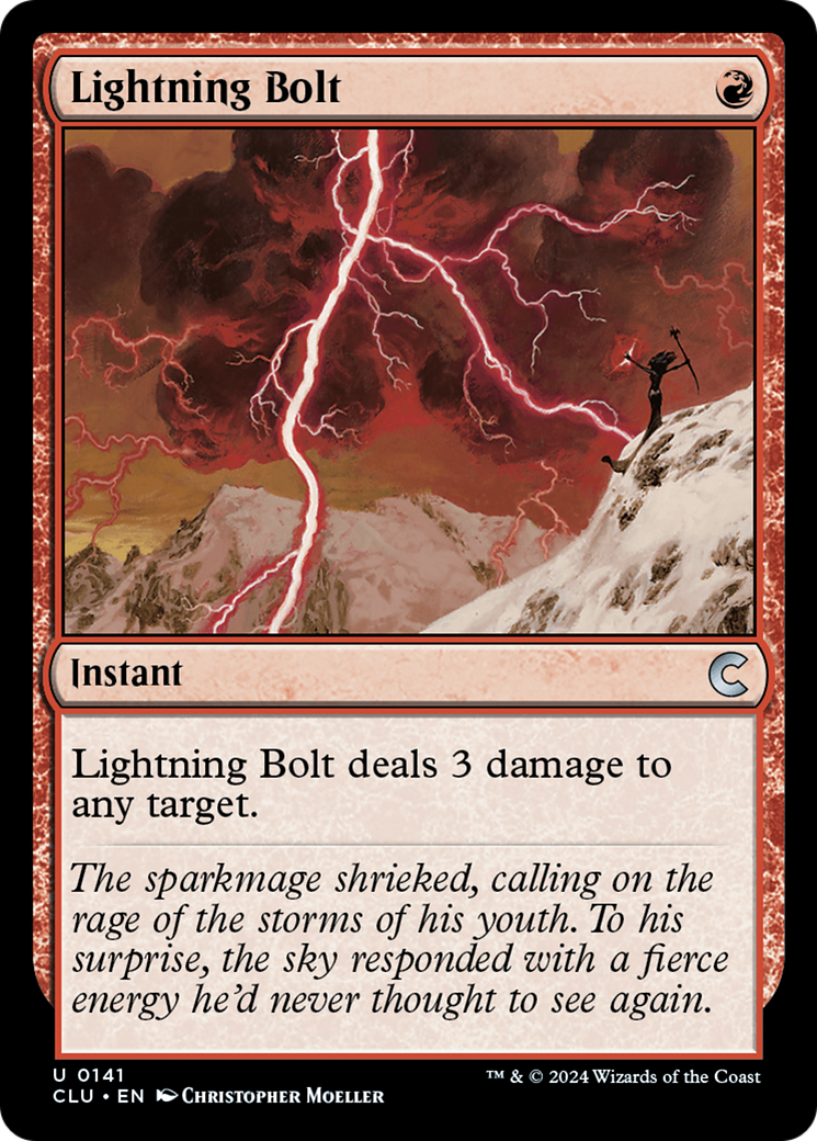Lightning Bolt (CLU-141)  - Ravnica: Clue Edition