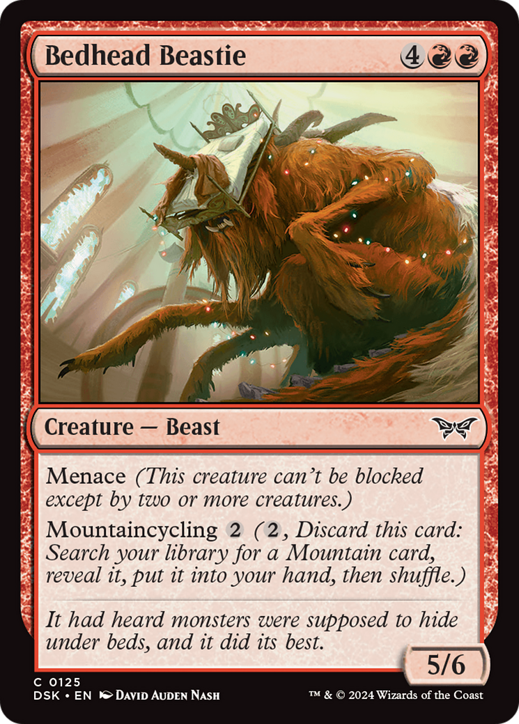 Bedhead Beastie (DSK-125)  Foil - Duskmourn: House of Horror
