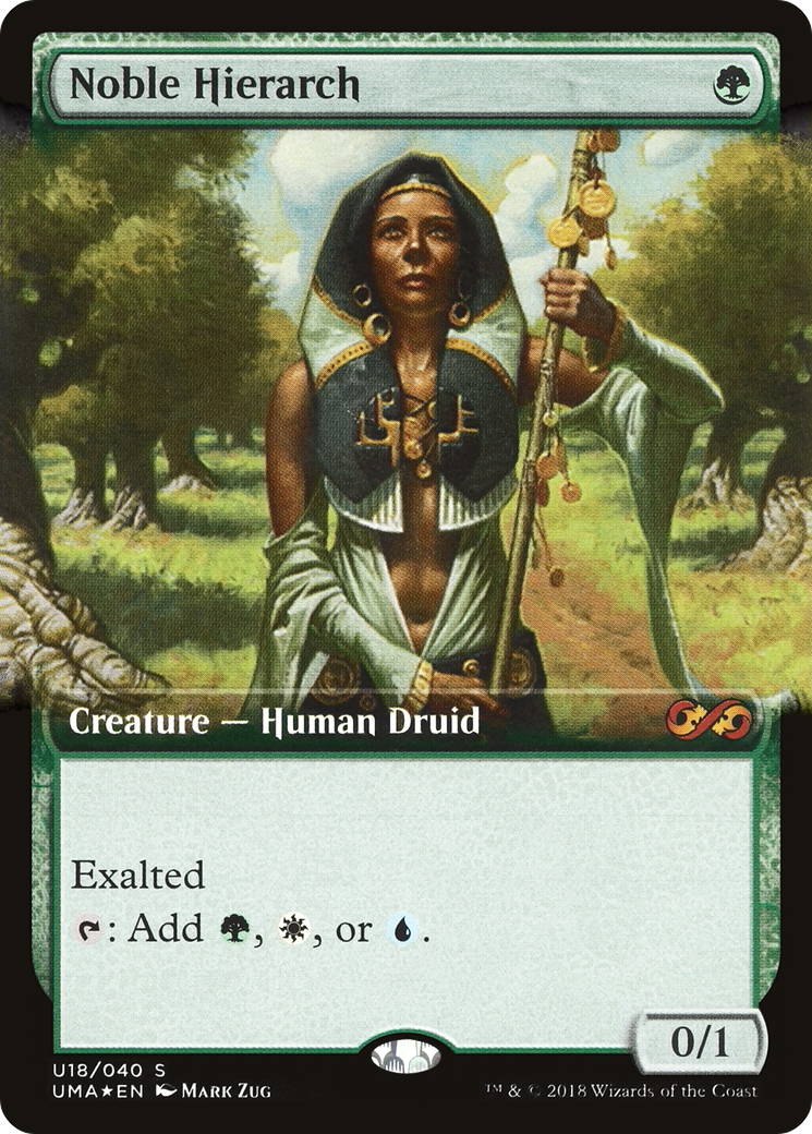Noble Hierarch (UMA:BT-U18)  Foil - Ultimate Box Topper: (Extended Art)