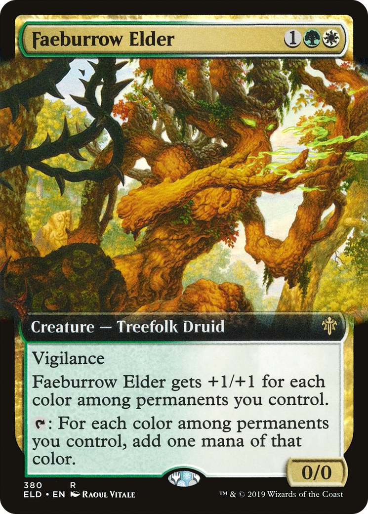 Faeburrow Elder (Extended Art) (ELD-380) - Throne of Eldraine: (Extended Art) Foil