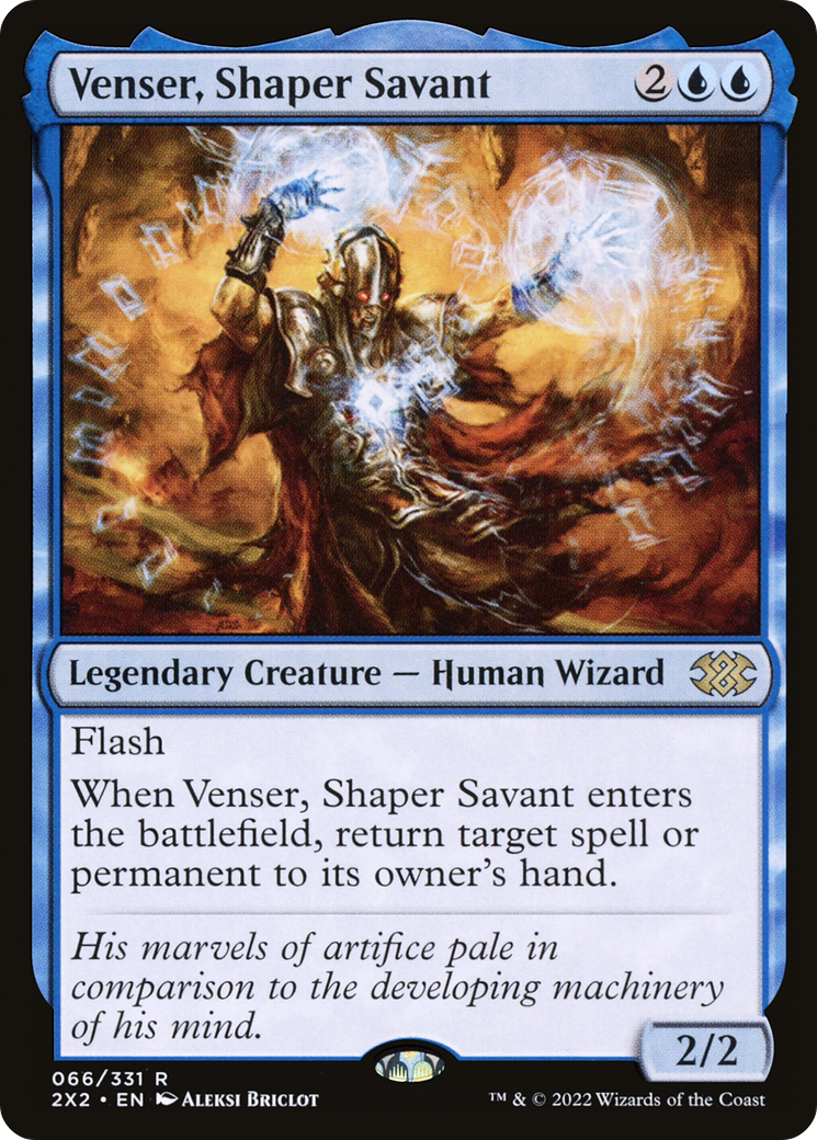 Venser, Shaper Savant (2X2-066)  Foil - Double Masters 2022
