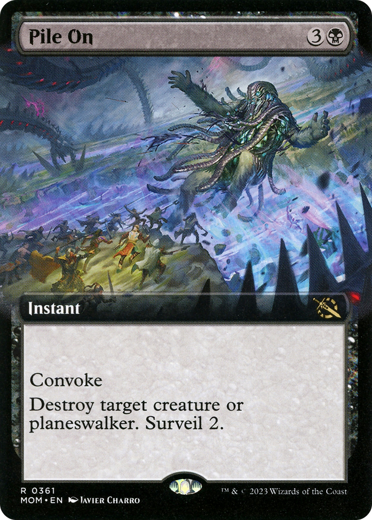 Pile On (Extended Art) (MOM-361)  Foil - March of the Machine: (Extended Art)