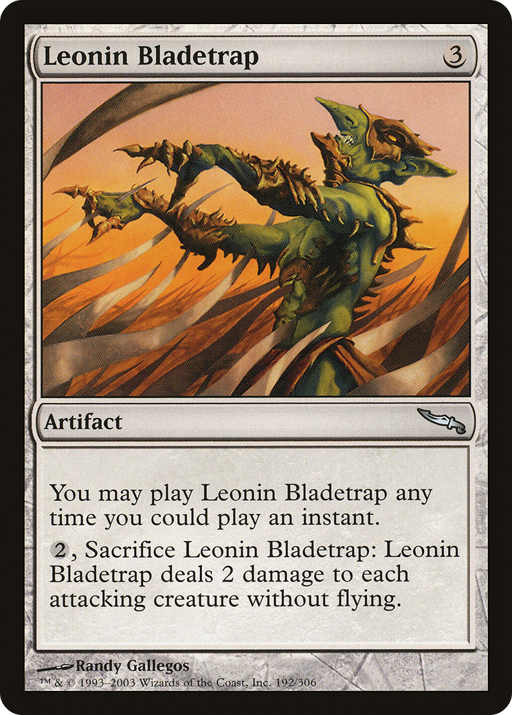 Leonin Bladetrap (MRD-192)  Foil - Mirrodin