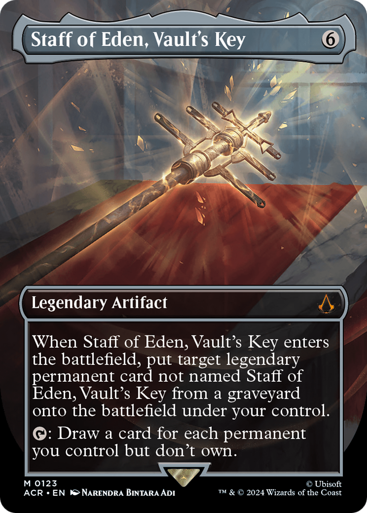 Staff of Eden, Vault's Key (Borderless) (ACR-123)  - Assassin's Creed