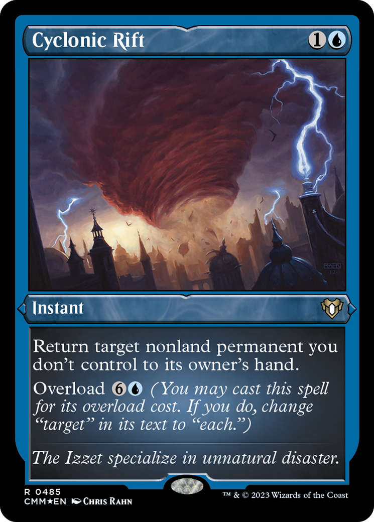 Cyclonic Rift (CMM-485)  Etched Foil - Commander Masters