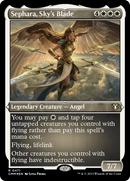 Sephara, Sky's Blade (CMM-471)  Etched Foil - Commander Masters