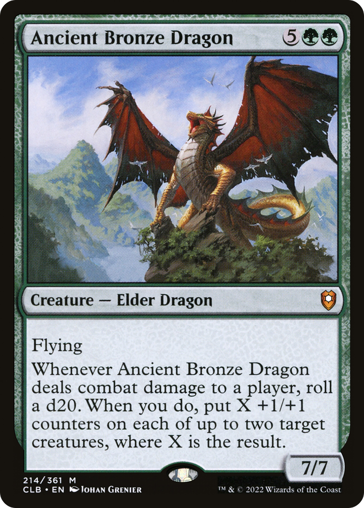 Ancient Bronze Dragon (CLB-214)  - Commander Legends: Battle for Baldur's Gate
