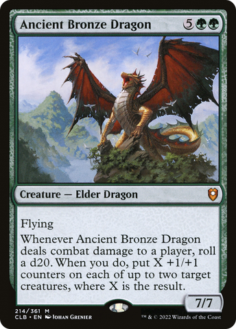 Ancient Bronze Dragon (CLB-214)  Foil - Commander Legends: Battle for Baldur's Gate