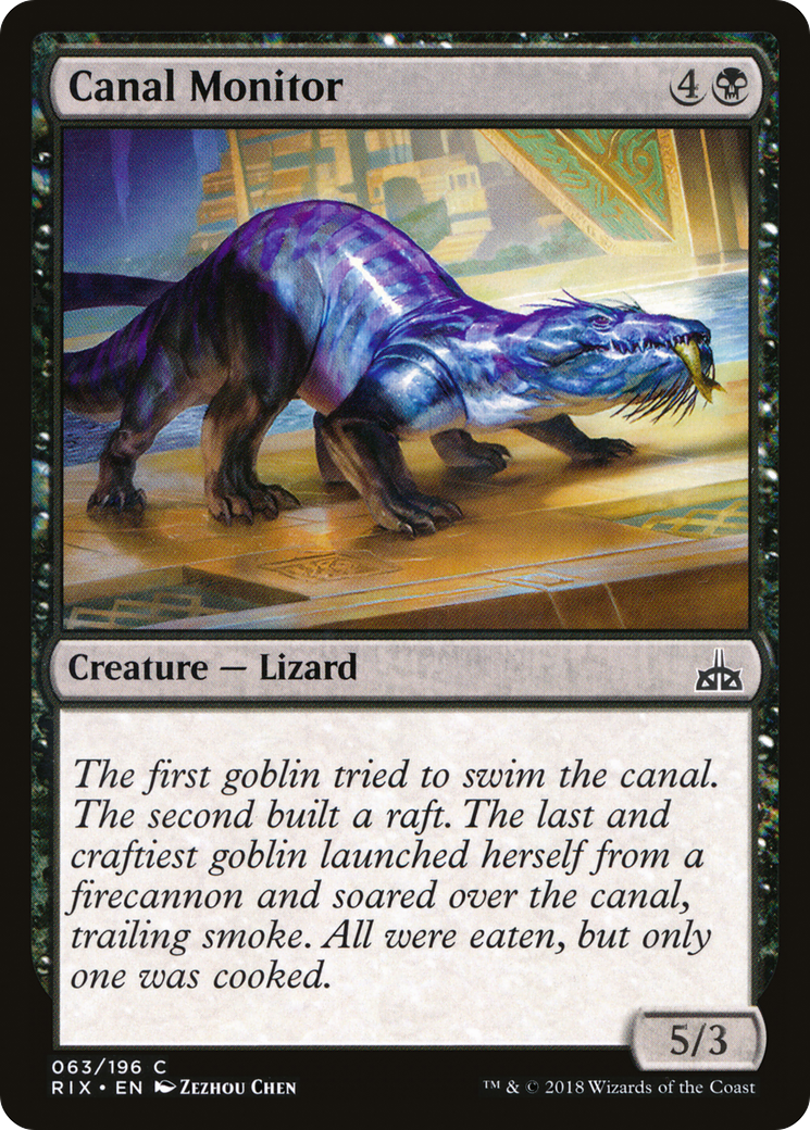 Canal Monitor (RIX-063)  Foil - Rivals of Ixalan