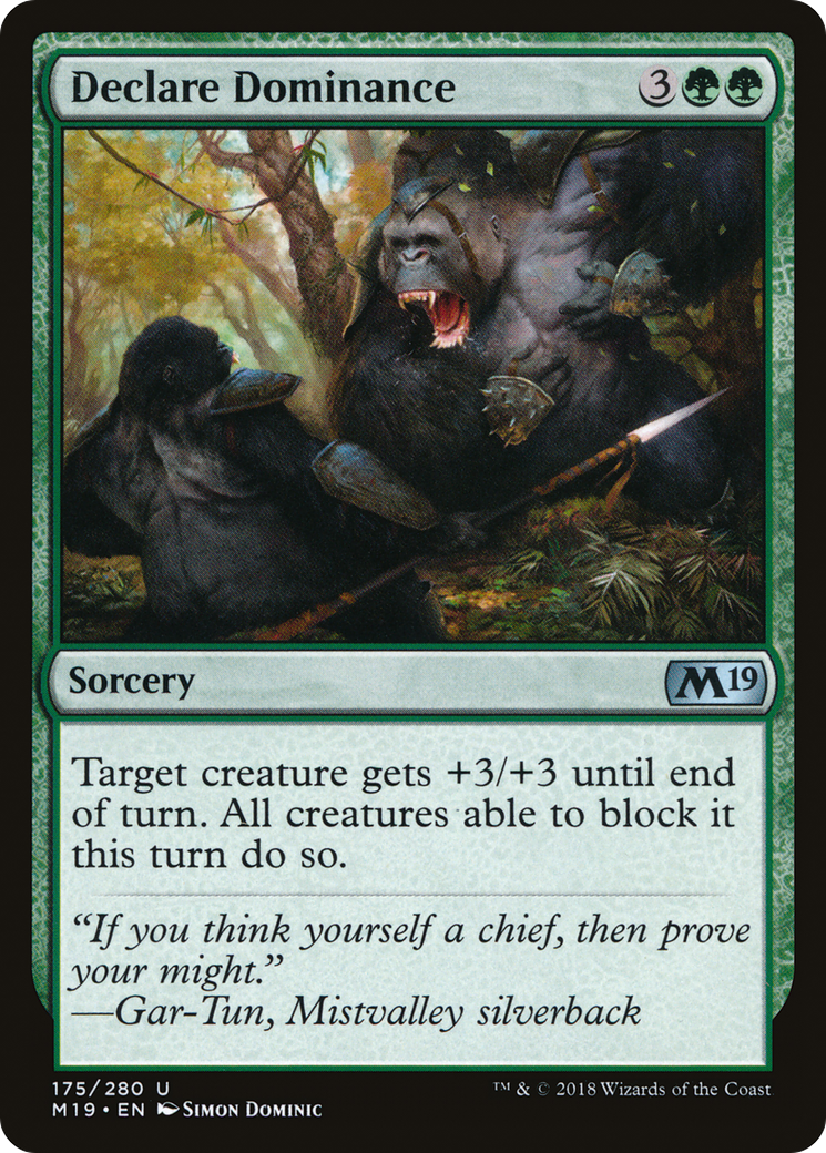Declare Dominance (M19-175)  - Core Set 2019