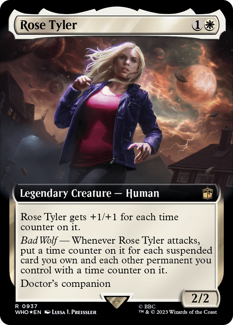 Rose Tyler (Extended Art) (Surge Foil) (WHO-937)  Foil - Doctor Who: (Extended Art)