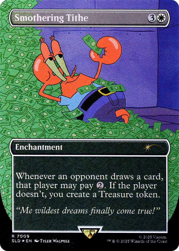 Smothering Tithe (7009) (Rainbow Foil) (SLD-7009)  Foil - Secret Lair Drop (Borderless)
