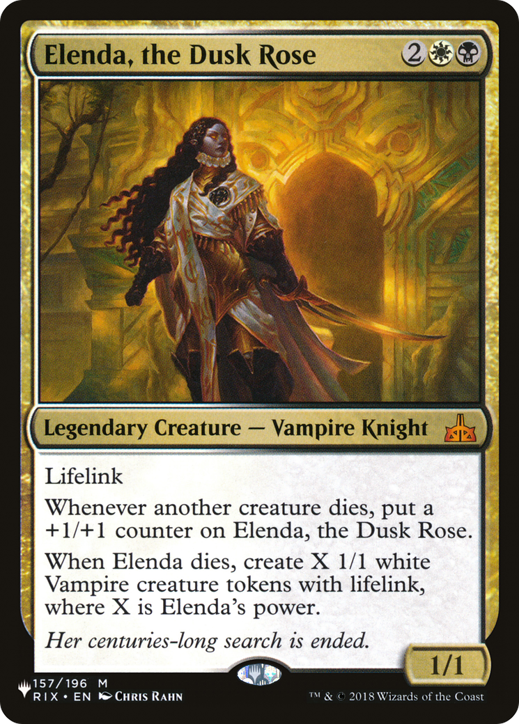 Elenda, the Dusk Rose (LIST-157/196)  - The List
