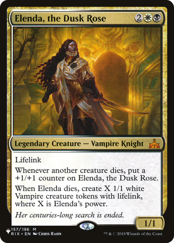 Elenda, the Dusk Rose (LIST-157/196)  - The List