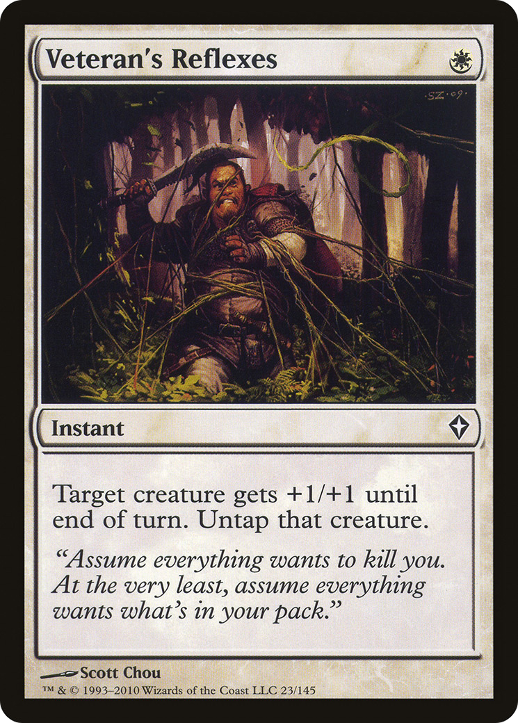 Veteran's Reflexes (WWK-023)  Foil - Worldwake