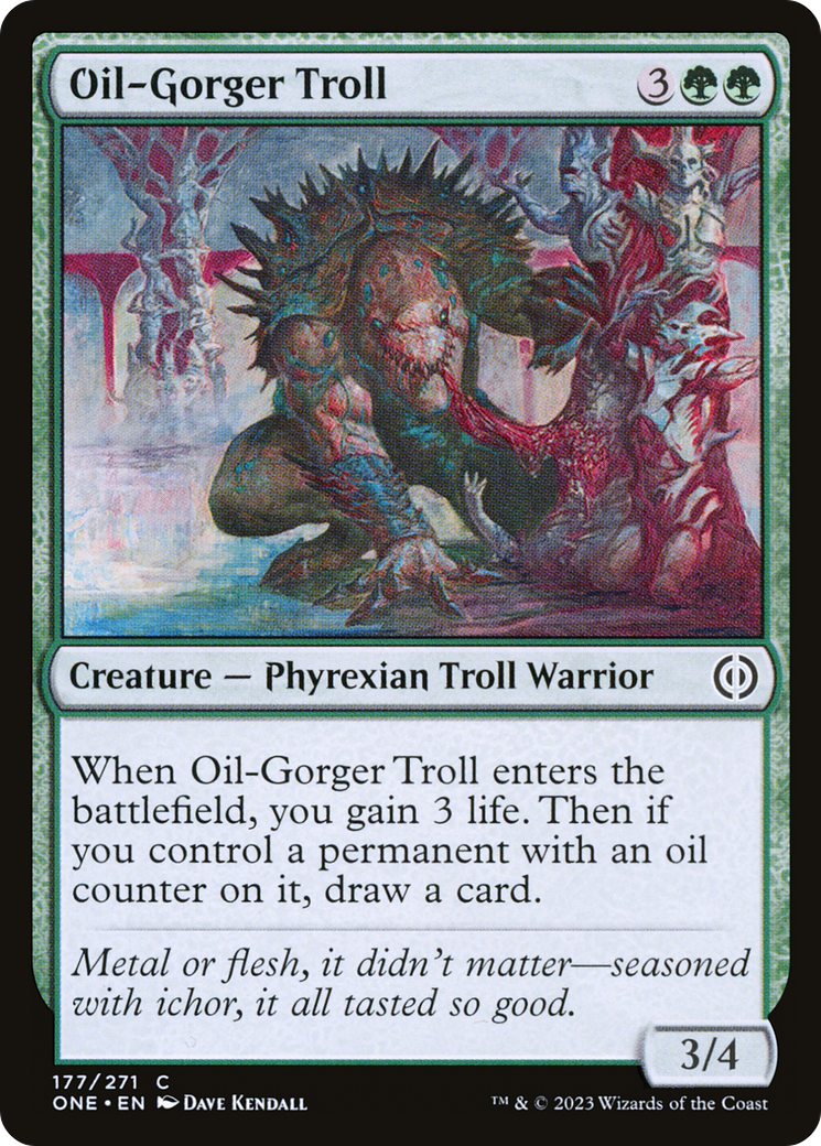 Oil-Gorger Troll (ONE-177)  Foil - Phyrexia: All Will Be One