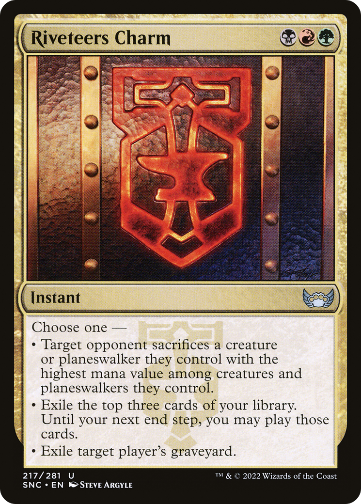 Riveteers Charm (SNC-217)  Foil - Streets of New Capenna
