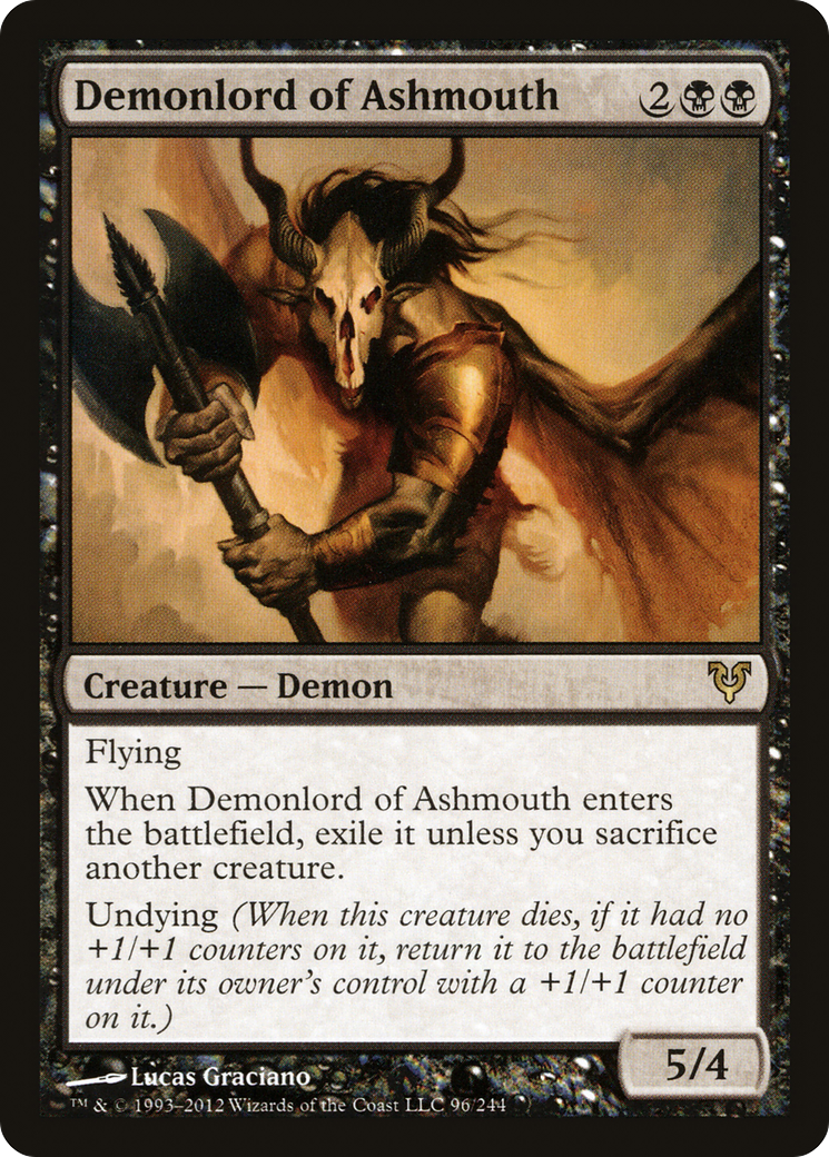 Demonlord of Ashmouth (AVR-096)  Foil - Avacyn Restored