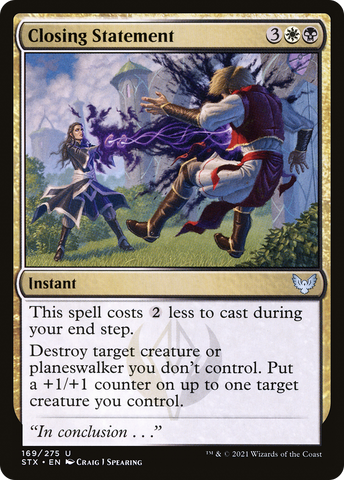 Closing Statement (STX-169)  Foil - Strixhaven: School of Mages