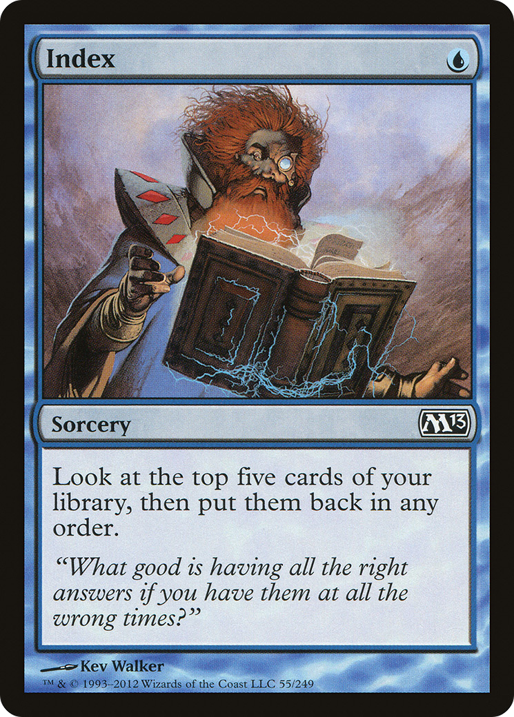 Index (M13-055)  - Magic 2013