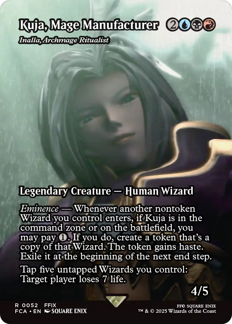 Kuja, Mage Manufacturer - Inalla, Archmage Ritualist (Showcase) (FCA-052)  Foil - FINAL FANTASY: Through the Ages / Kuja, Mage Manufacturer (Borderless)