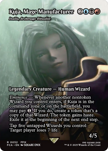 Kuja, Mage Manufacturer - Inalla, Archmage Ritualist (Showcase) (FCA-052)  Foil - FINAL FANTASY: Through the Ages / Kuja, Mage Manufacturer (Borderless)