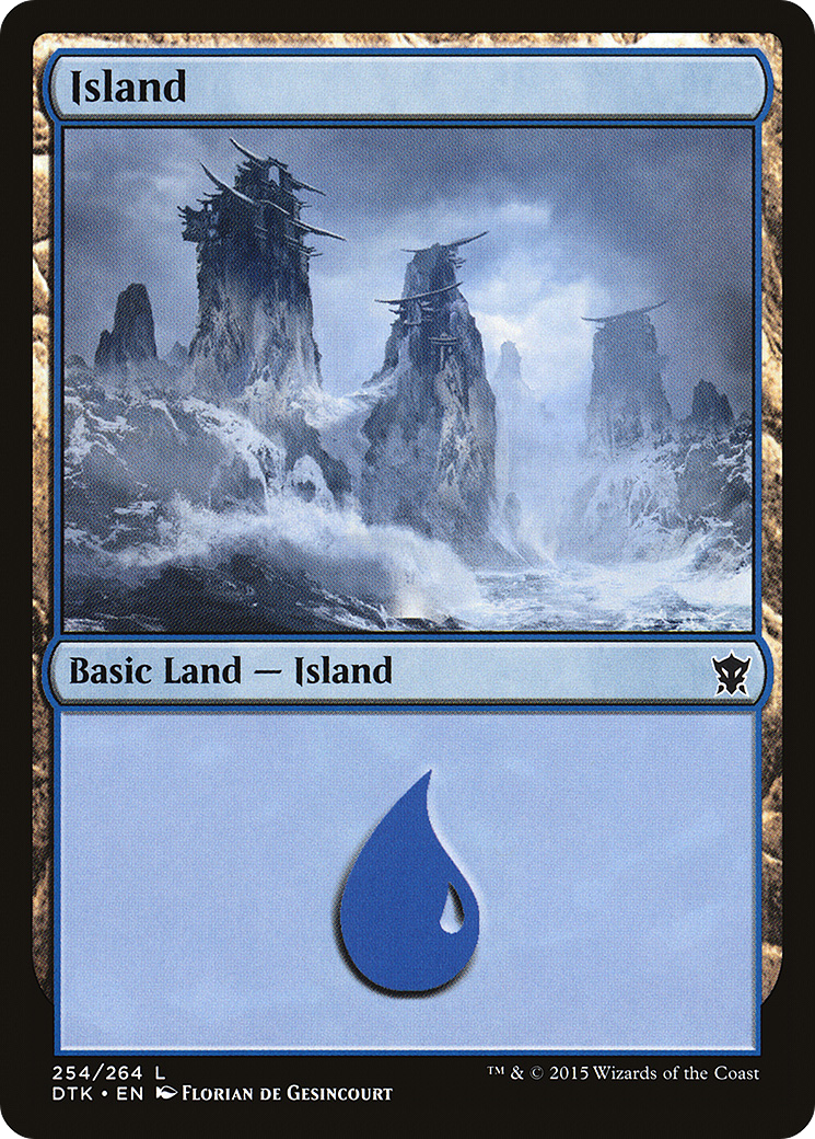 Island (254) (DTK-254)  Foil - Dragons of Tarkir