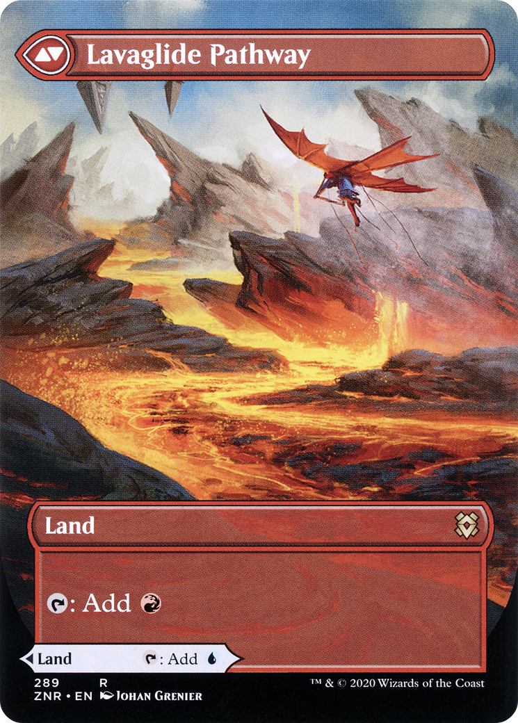 Riverglide Pathway (Borderless) (ZNR-289)  - Zendikar Rising: (Showcase)