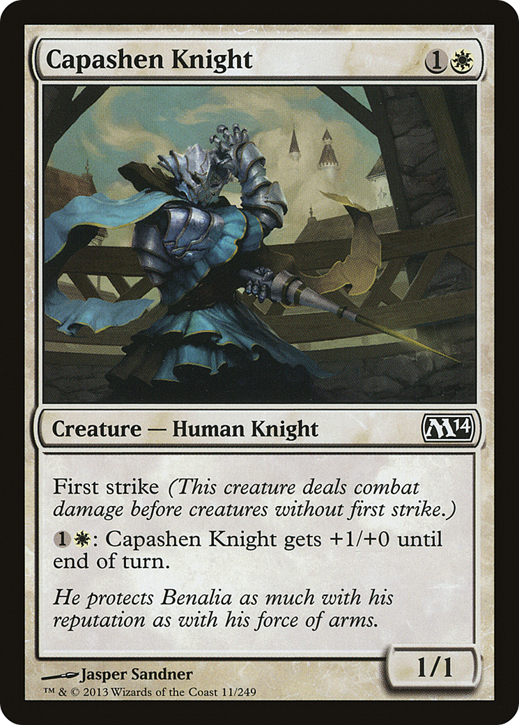 Capashen Knight (M14-011)  Foil - Magic 2014