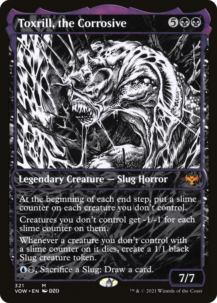 Toxrill, the Corrosive (Showcase) (VOW-321)  Foil - Innistrad: Crimson Vow: (Showcase)